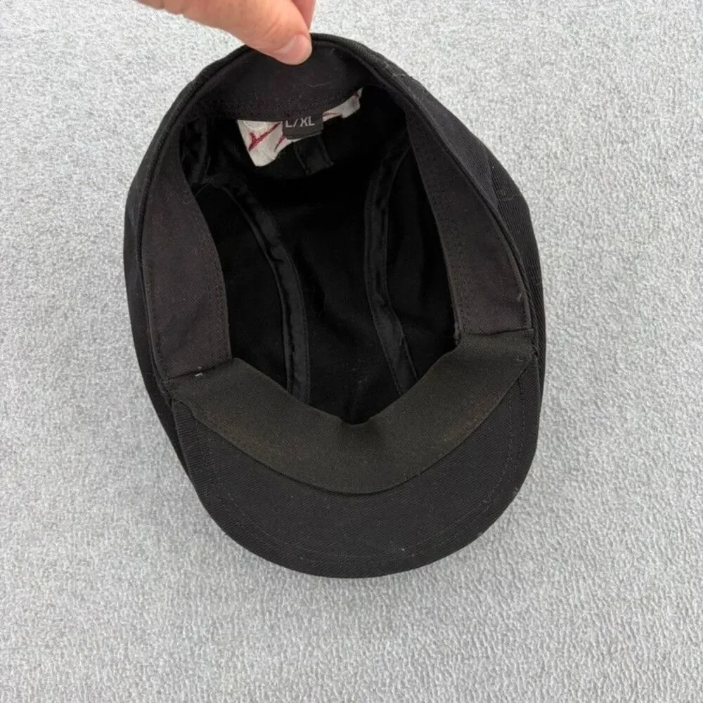Choppers Black Ivy Flat Cap Newsboy Driving Hat Biker Motorcycle L/XL Cotton